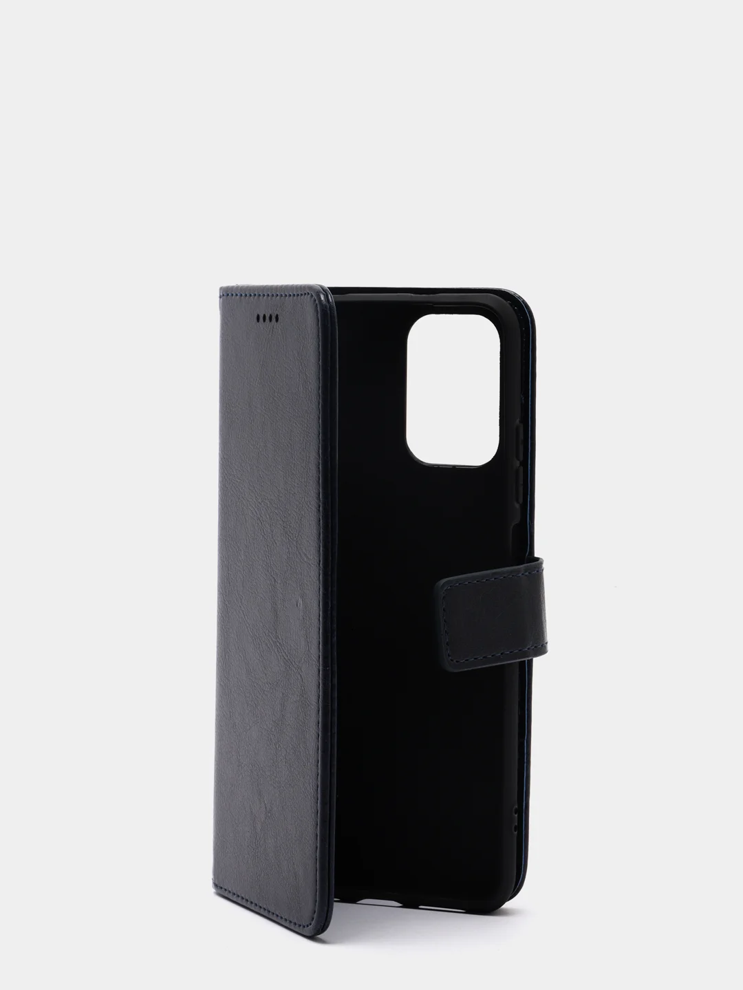 Темно-синий кожаный PU чехол книжка Xiaomi Redmi Note 10 4G / Redmi Note 10S, Редми нот 10