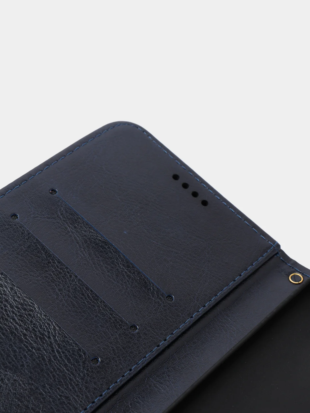Темно-синий кожаный PU чехол книжка Xiaomi Redmi Note 10 4G / Redmi Note 10S, Редми нот 10