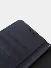 Темно-синий кожаный PU чехол книжка Xiaomi Redmi Note 10 4G / Redmi Note 10S, Редми нот 10