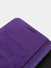 Фиолетовый кожаный PU чехол книжка Xiaomi Redmi Note 10 4G / Redmi Note 10S, Редми нот 10