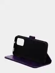 Фиолетовый кожаный PU чехол книжка Xiaomi Redmi Note 10 4G / Redmi Note 10S, Редми нот 10