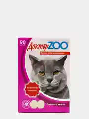 Доктор ZOO мультивитаминное лакомство для кошек, со вкусом говядины, 90 таб