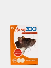 Доктор ZOO мультивитаминное лакомство для крыс и мышей "Здоровье и красота", 60 таб