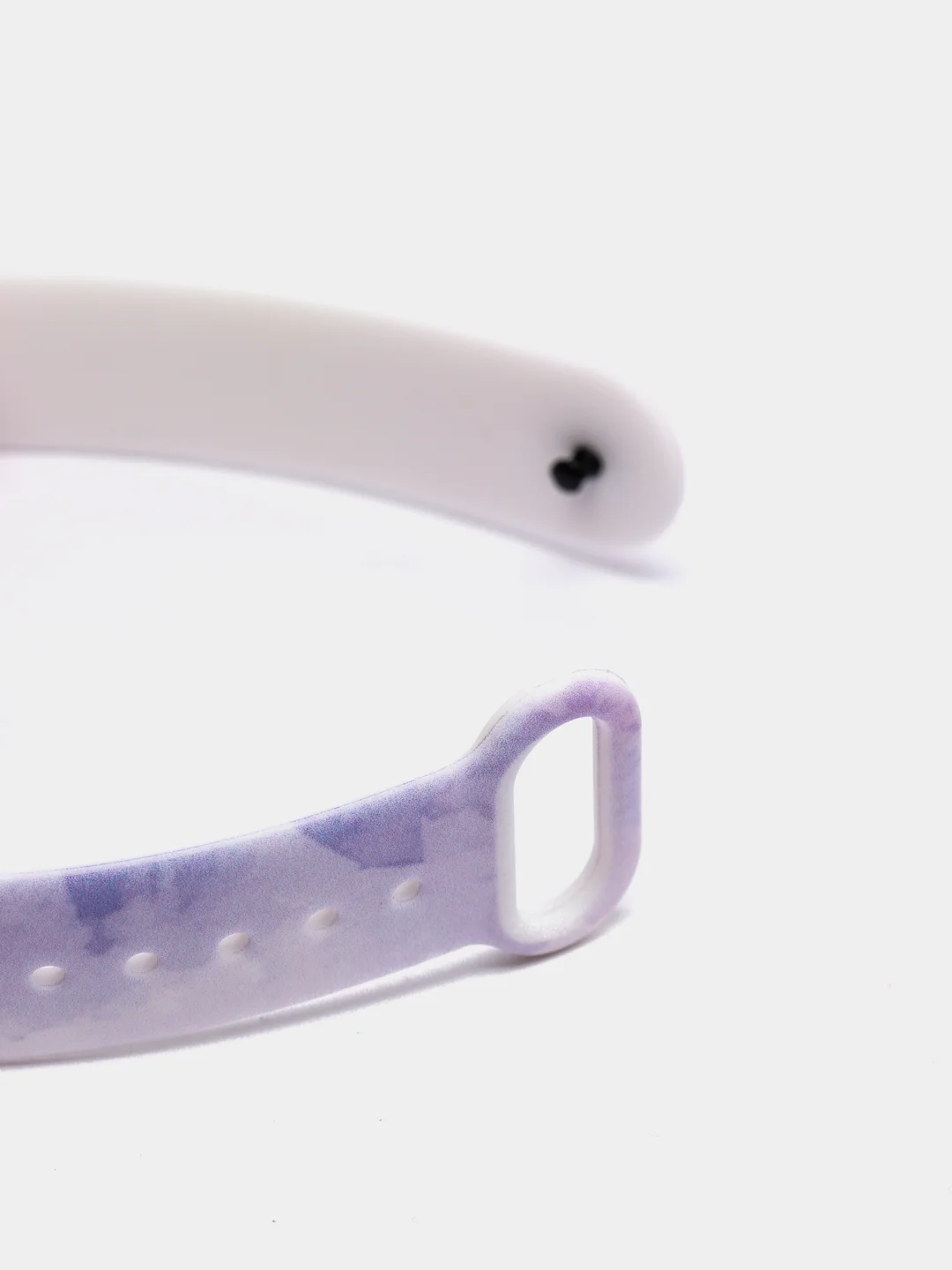 Лавандовый ремешок для Xiaomi Mi Band 3 / 4 / 5 / 6 (Ксяоми ми бэнд) силиконовый