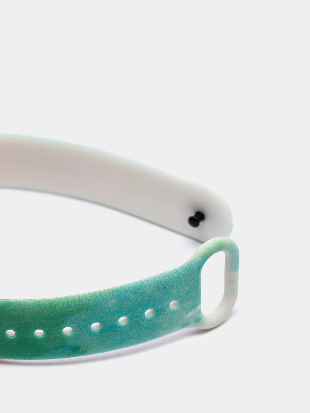 Зеленый ремешок для Xiaomi Mi Band 3 / 4 / 5 / 6 (Ксяоми ми бэнд) силиконовый