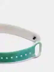 Зеленый ремешок для Xiaomi Mi Band 3 / 4 / 5 / 6 (Ксяоми ми бэнд) силиконовый