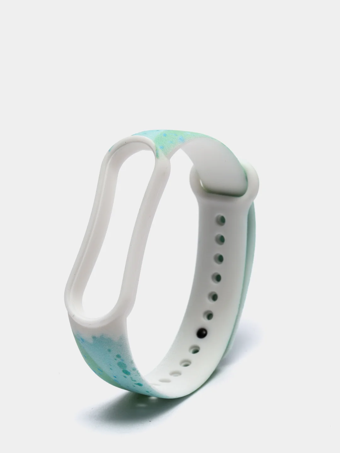 Зеленый ремешок для Xiaomi Mi Band 3 / 4 / 5 / 6 (Ксяоми ми бэнд) силиконовый