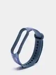 Темно-синий ремешок для Xiaomi Mi Band 3 / 4 / 5 / 6 (Ксяоми ми бэнд) силиконовый