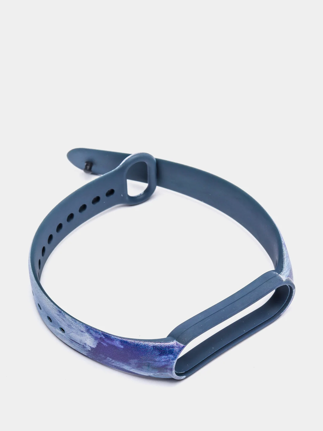 Темно-синий ремешок для Xiaomi Mi Band 3 / 4 / 5 / 6 (Ксяоми ми бэнд) силиконовый