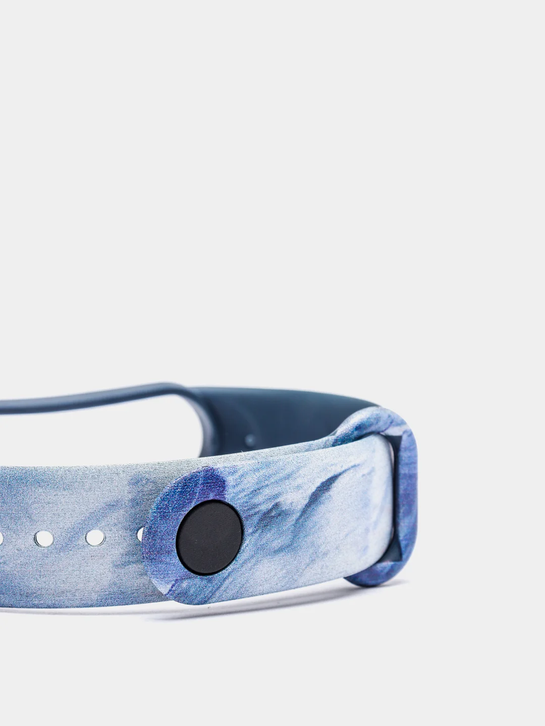 Темно-синий ремешок для Xiaomi Mi Band 3 / 4 / 5 / 6 (Ксяоми ми бэнд) силиконовый