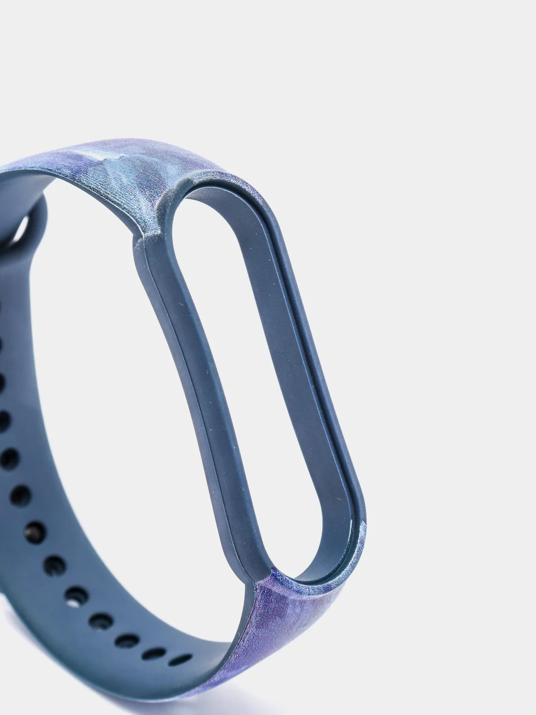 Темно-синий ремешок для Xiaomi Mi Band 3 / 4 / 5 / 6 (Ксяоми ми бэнд) силиконовый