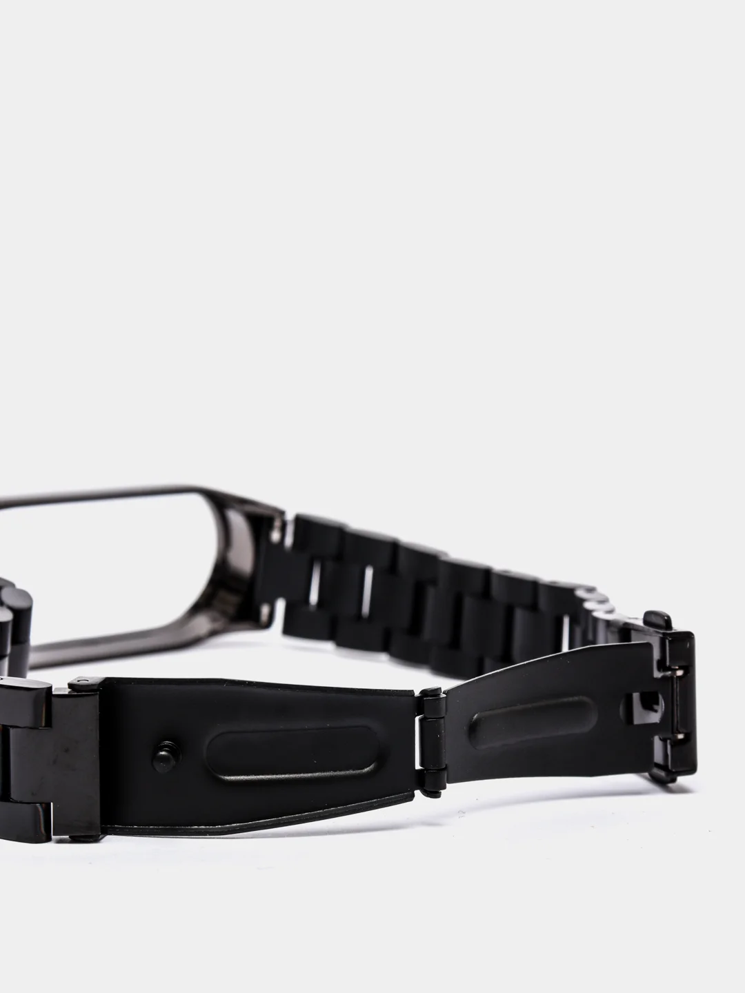 Угольный металлический ремешок для Xiaomi Mi Band 3 / 4 / 5 / 6