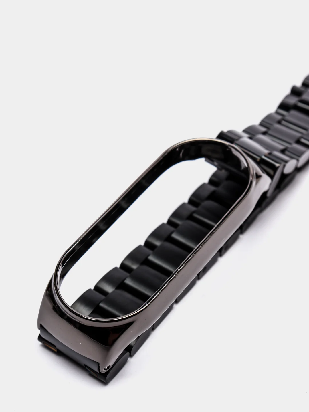 Угольный металлический ремешок для Xiaomi Mi Band 3 / 4 / 5 / 6