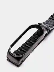 Угольный металлический ремешок для Xiaomi Mi Band 3 / 4 / 5 / 6