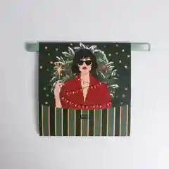 Зеленый складная коробка подарочная "Happy New Year", 3 вида