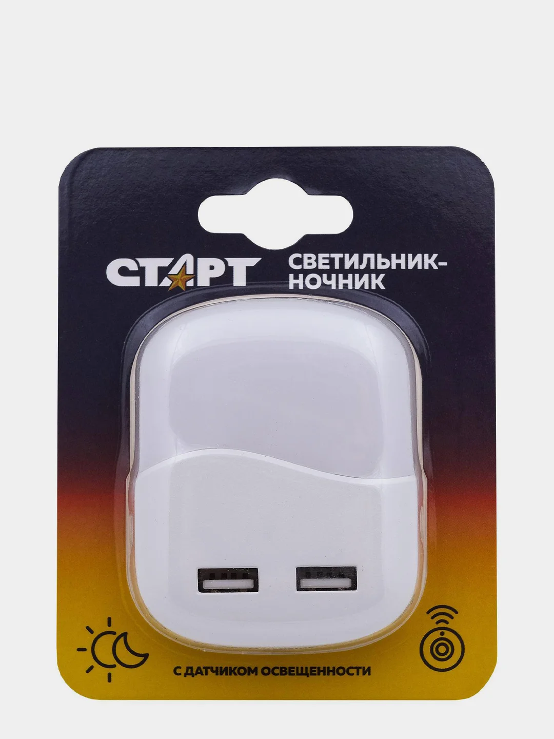 Светильник СТАРТ  1LED USB Квадрат