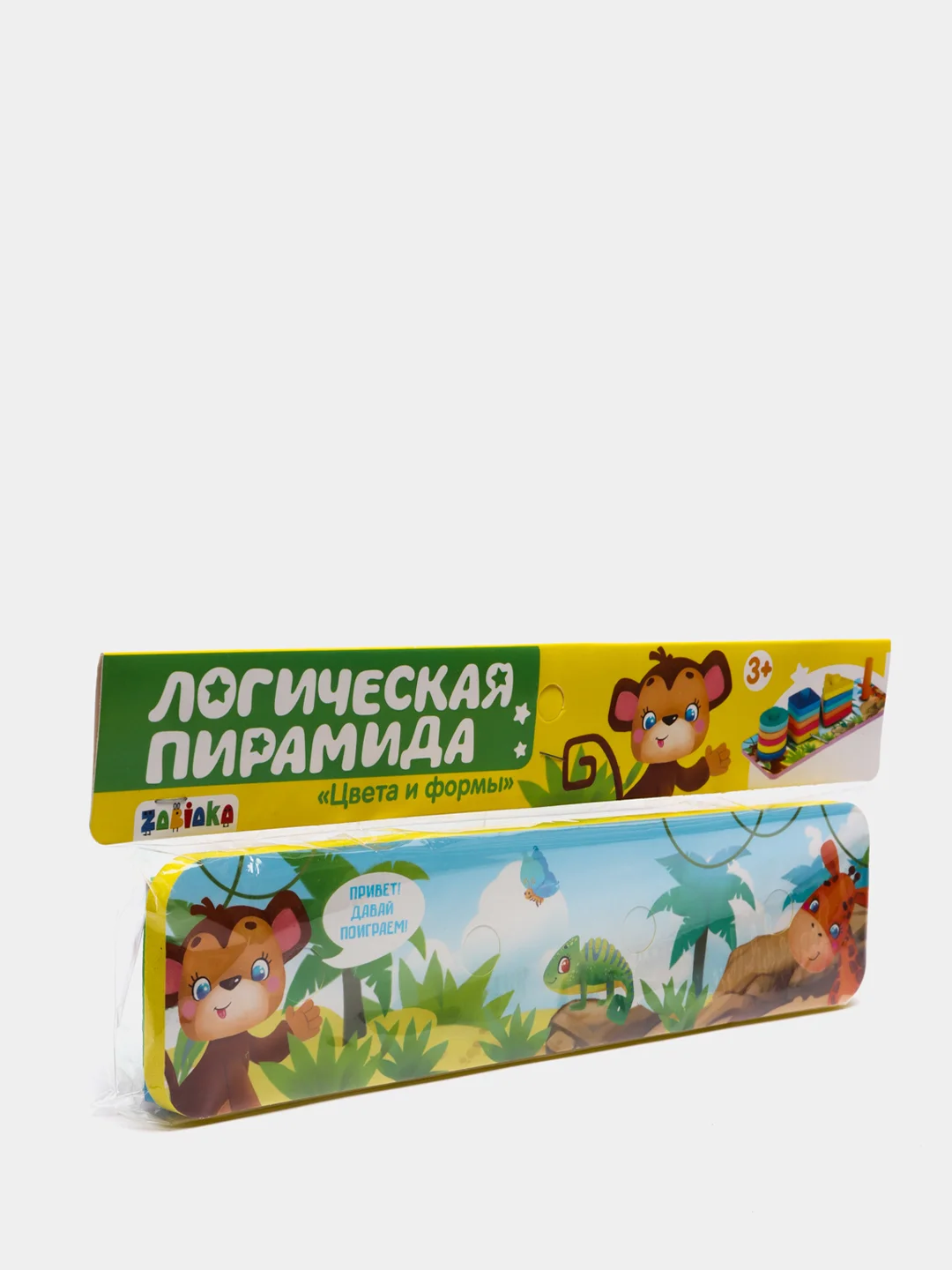 Логическая пирамидка "Цвета и формы", материал EVA, по методике Монтессори