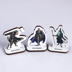Фигурки для настольных игр, "Берсерк", "Паладин", "Лекарь"