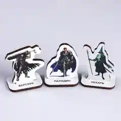 Фигурки для настольных игр, "Берсерк", "Паладин", "Лекарь"