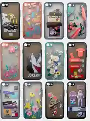 Матовый чехол для Iphone 7/8/SE, X, XR с рисунком