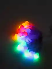 Конфетный led гирлянда светодиодная "Матовые бусины" на батарейках или от сети 220В