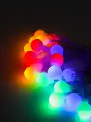 Конфетный led гирлянда светодиодная "Матовые бусины" на батарейках или от сети 220В