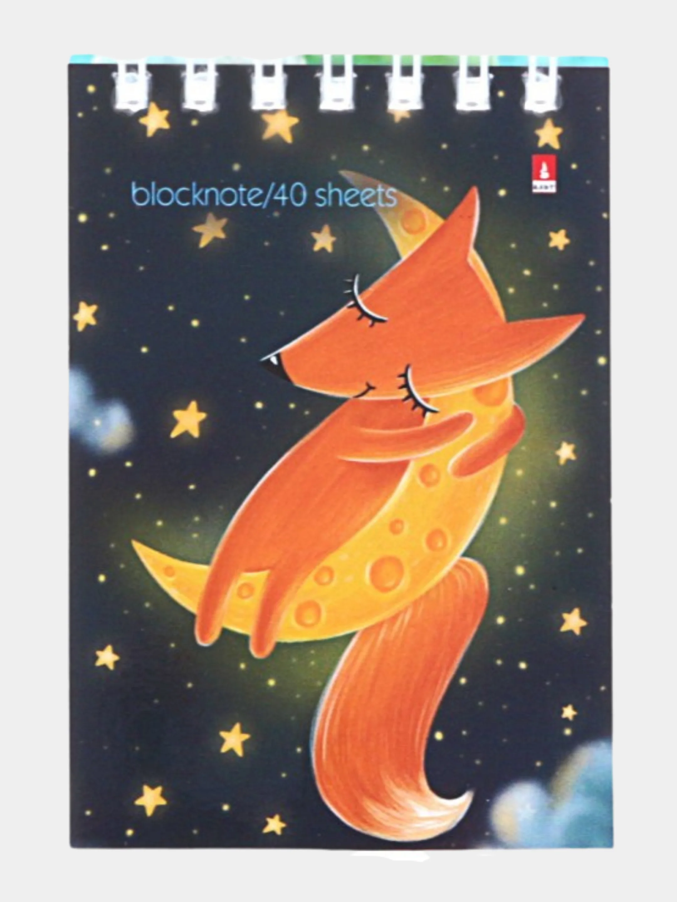 Медный блокнот "Волшебные лисы", клетка, 40 л, А5, А7