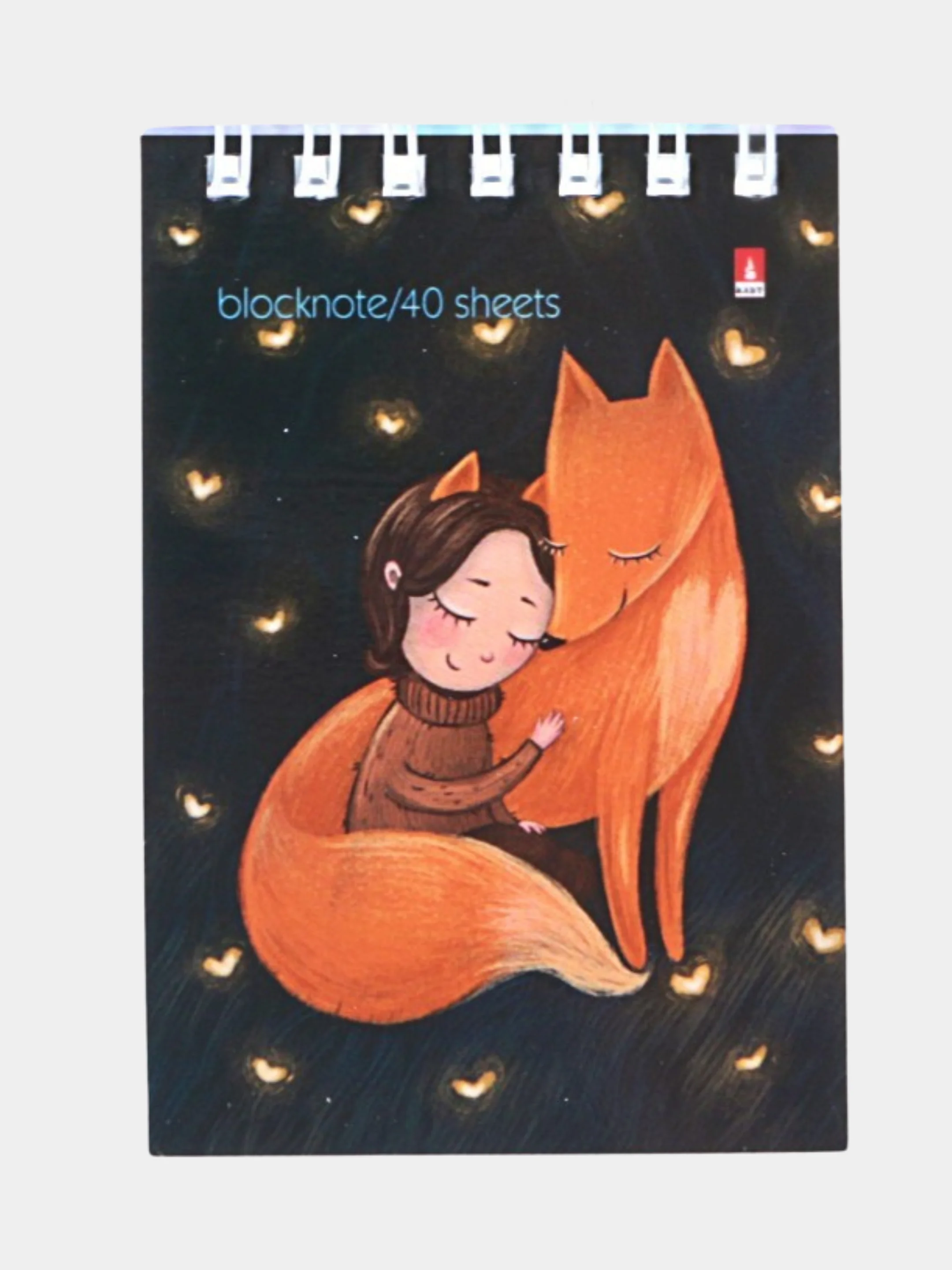 Шоколадный блокнот "Волшебные лисы", клетка, 40 л, А5, А7