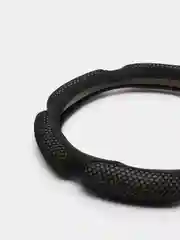 Оплетка на руль (чехол на руль) SKYWAY Sponge snood 6 подушечек M Черная экокожа S01102240