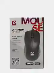 Мышь проводная Defender Optimum MB-160, USB, черная