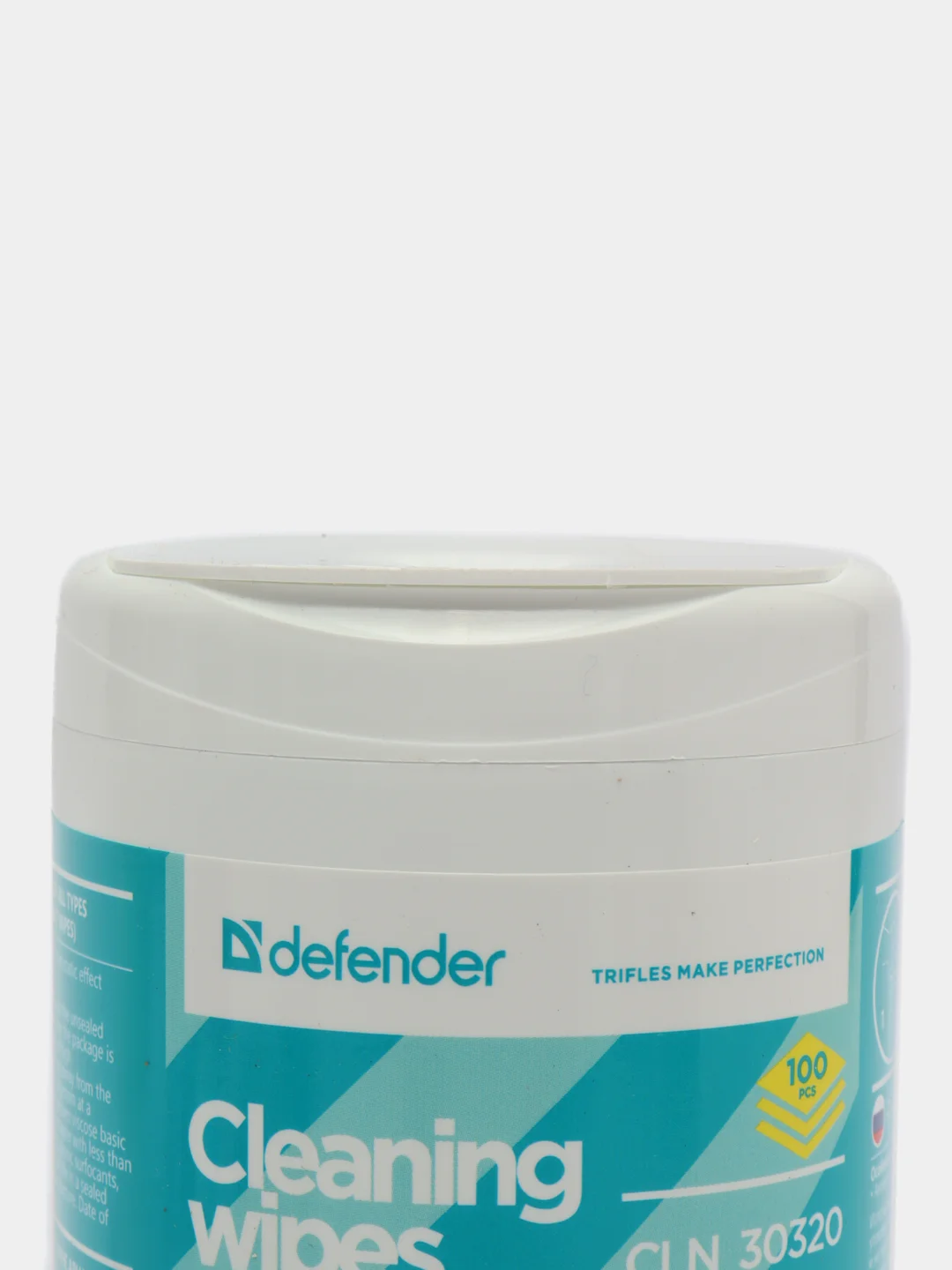 Салфетки в тубе для мониторов всех типов, Defender CLN 30320, 100 штук