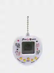 Белый виртуальный электронный питомец игрушка Тамагочи / Tamagotchi / разные цвета. (сердечко)