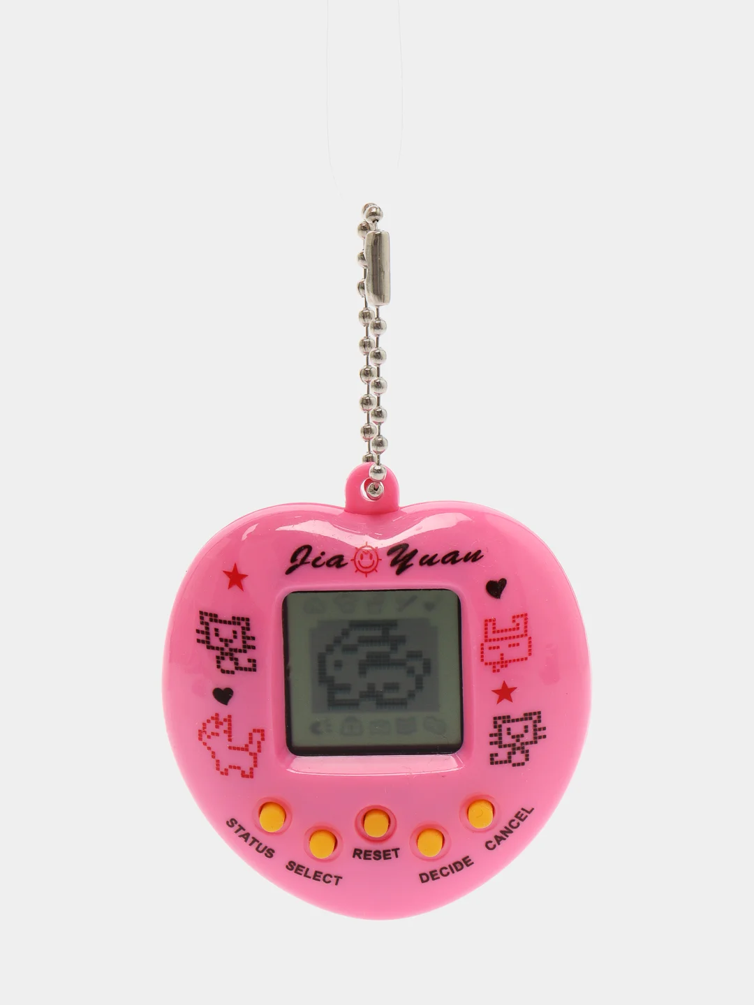 Розовый виртуальный электронный питомец игрушка Тамагочи / Tamagotchi / разные цвета. (сердечко)