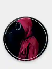 Угольный попсокет для смартфона "Игра в кальмара"