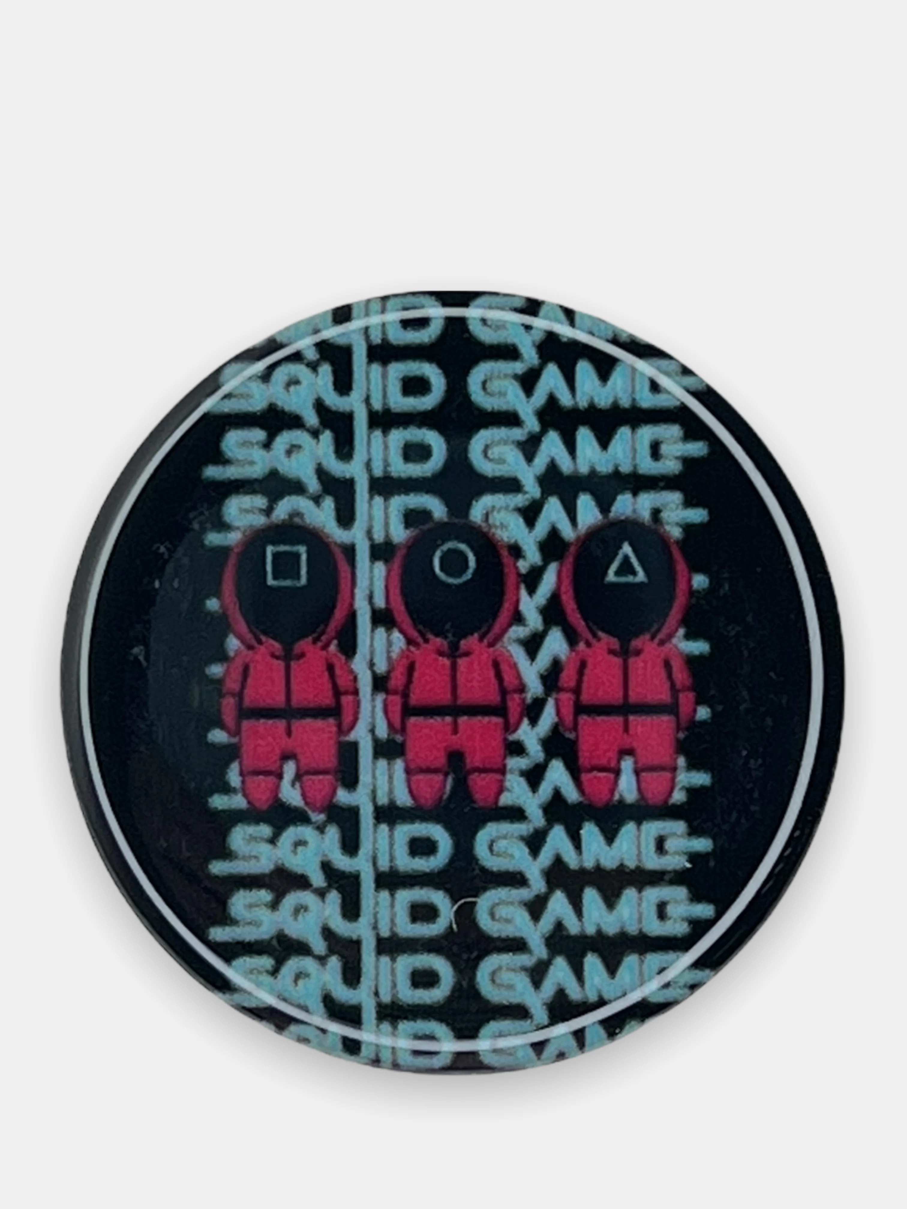 Бирюзовый попсокет для смартфона "Игра в кальмара"