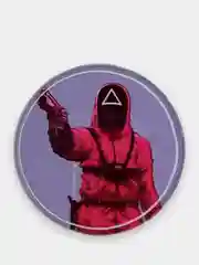 Аметистовый попсокет для смартфона "Игра в кальмара"