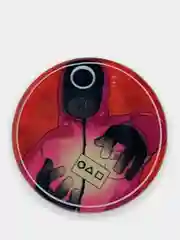 Серебряный попсокет для смартфона "Игра в кальмара"