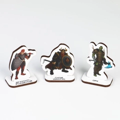 Фигурки для настольных игр: "Драконо-рожденый, Гном Дарф, Орк"