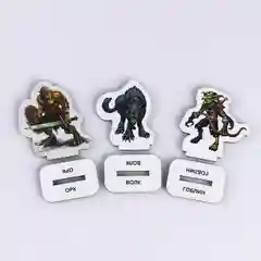 Фигурки для настольных игр: Орк, Волк, Гоблин