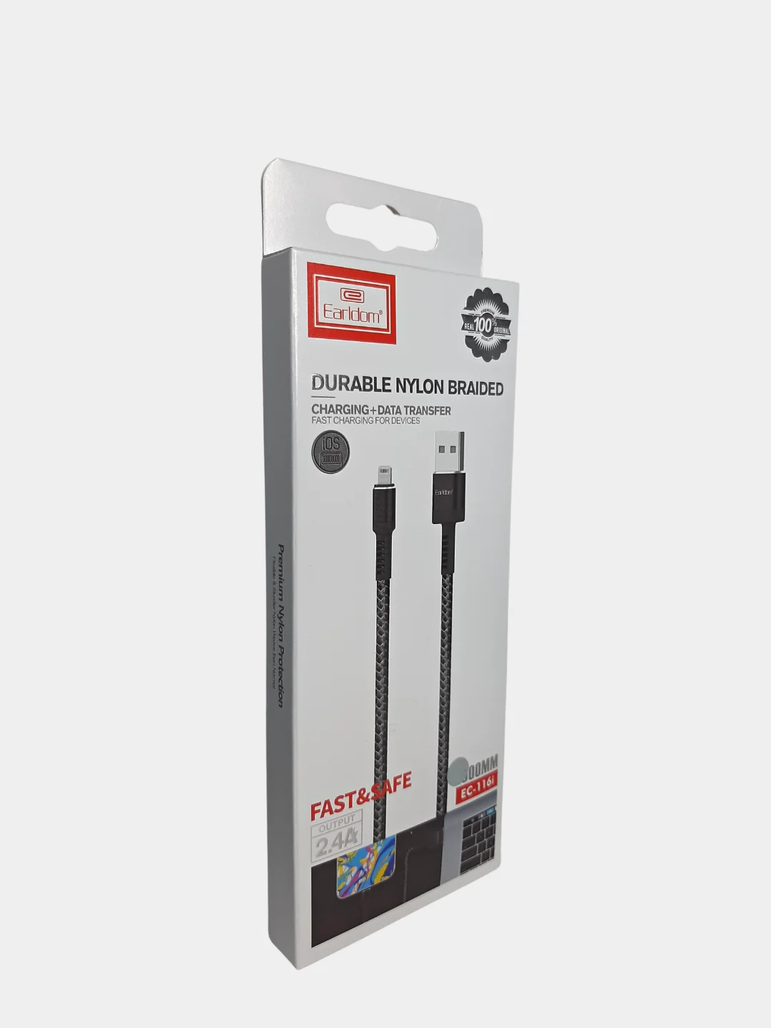 Кабель USB EARLDOM EC-116 для передачи данных и подзарядки Micro / Type-C / Lightning