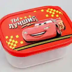 Ланч-бокс прямоугольный, 500 мл, Тачки "Ты лучший"