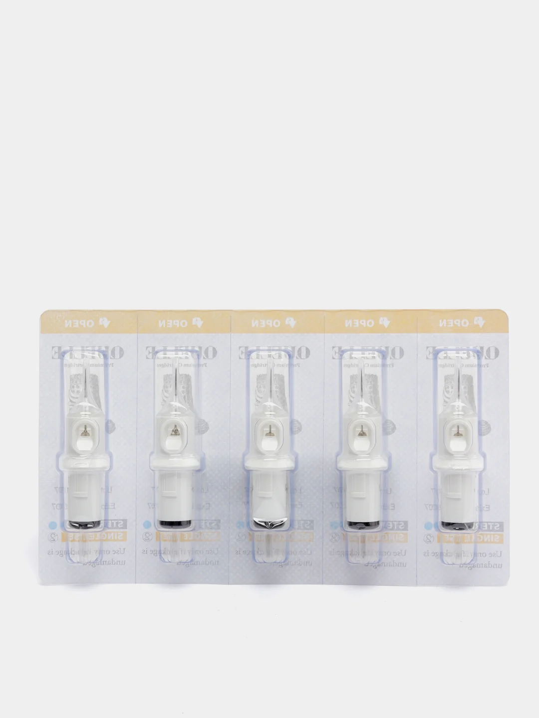 КАРТРИДЖИ ДЛЯ ТАТУ, МОДУЛИ ДЛЯ ТАТУАЖА, ТАТУ КАРТРИДЖИ QUELLE ROUND LINER, 5 ШТ/ 1 БЛИСТЕР
