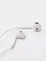 Белый наушники для iPhone,  с микрофоном, 3.5 мм, jack