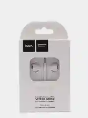 Белый наушники с микрофоном HOCO, jack 3,5 мм
