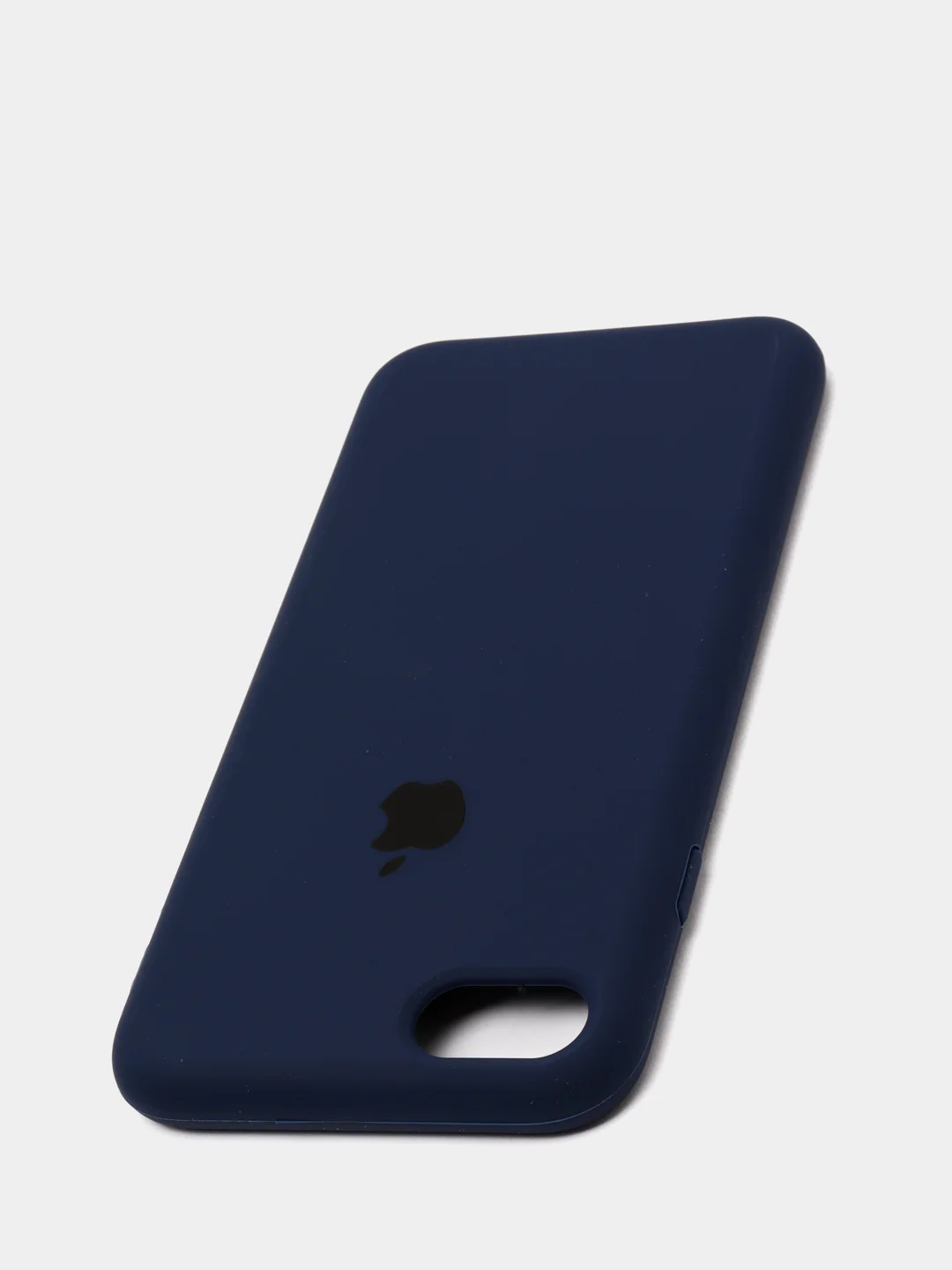 Темно-синий чехол Silicone Case для iPhone 7, 8, SE2, iPhone Se2 2020, с логотипом
