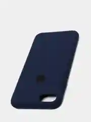 Темно-синий чехол Silicone Case для iPhone 7, 8, SE2, iPhone Se2 2020, с логотипом