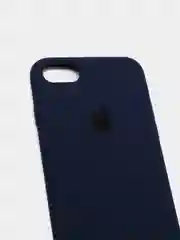 Темно-синий чехол Silicone Case для iPhone 7, 8, SE2, iPhone Se2 2020, с логотипом