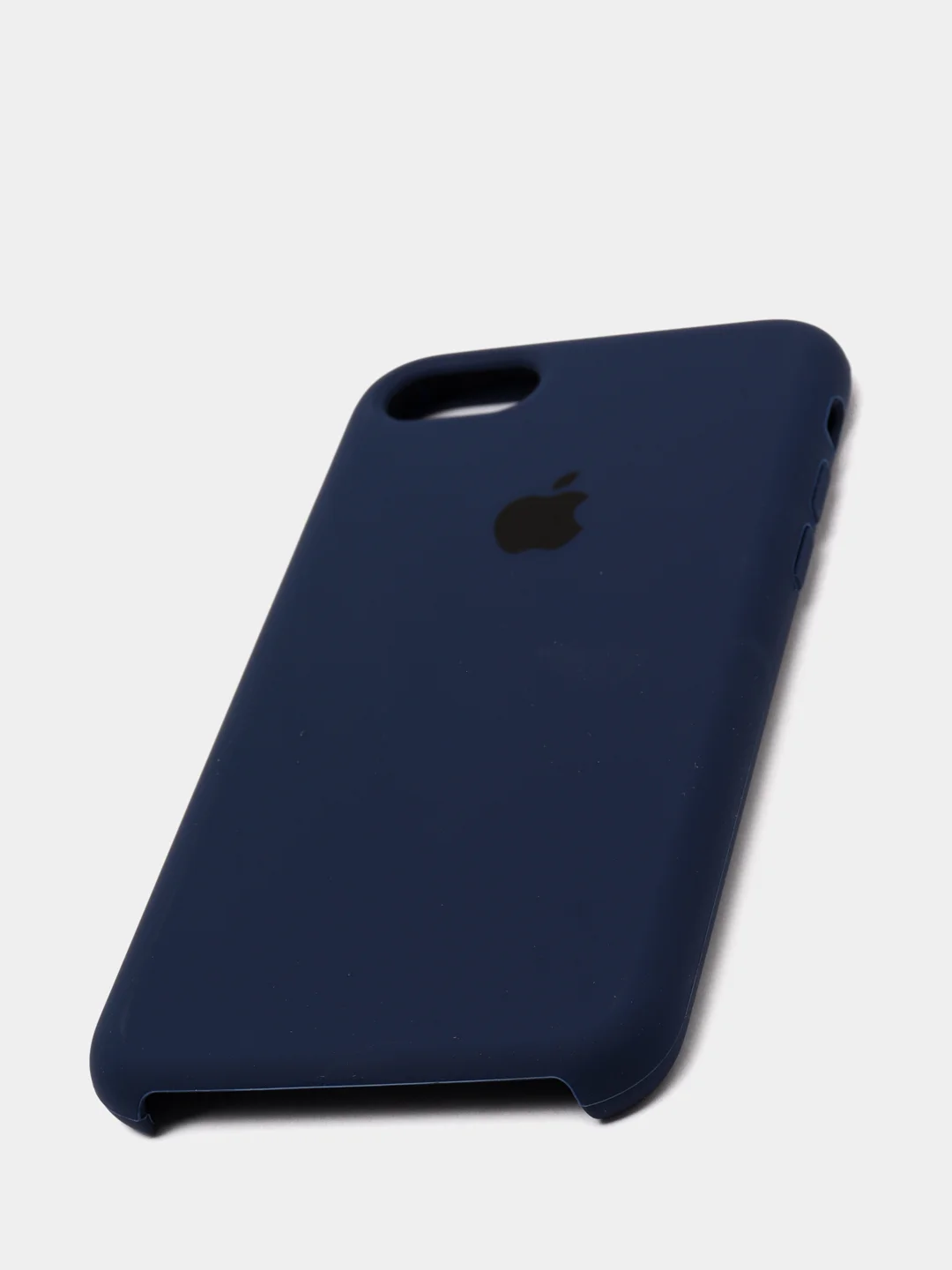 Темно-синий чехол Silicone Case для iPhone 7, 8, SE2, iPhone Se2 2020, с логотипом