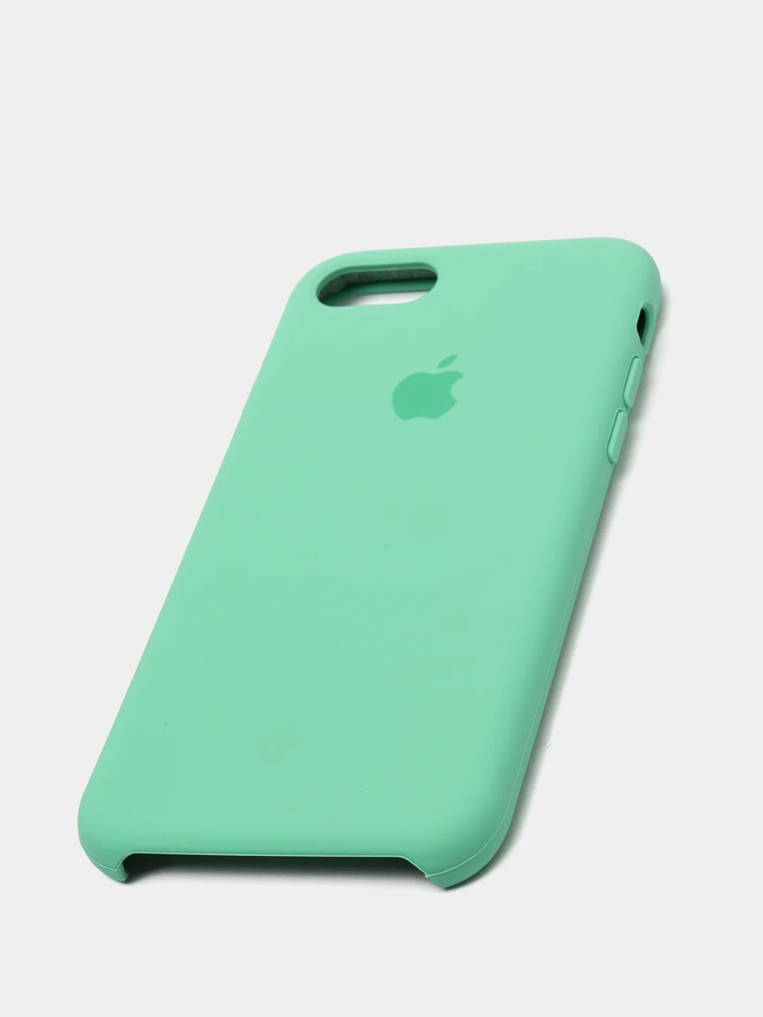 Бирюзовый чехол Silicone Case для iPhone 7, 8, SE2, iPhone Se2 2020, с логотипом