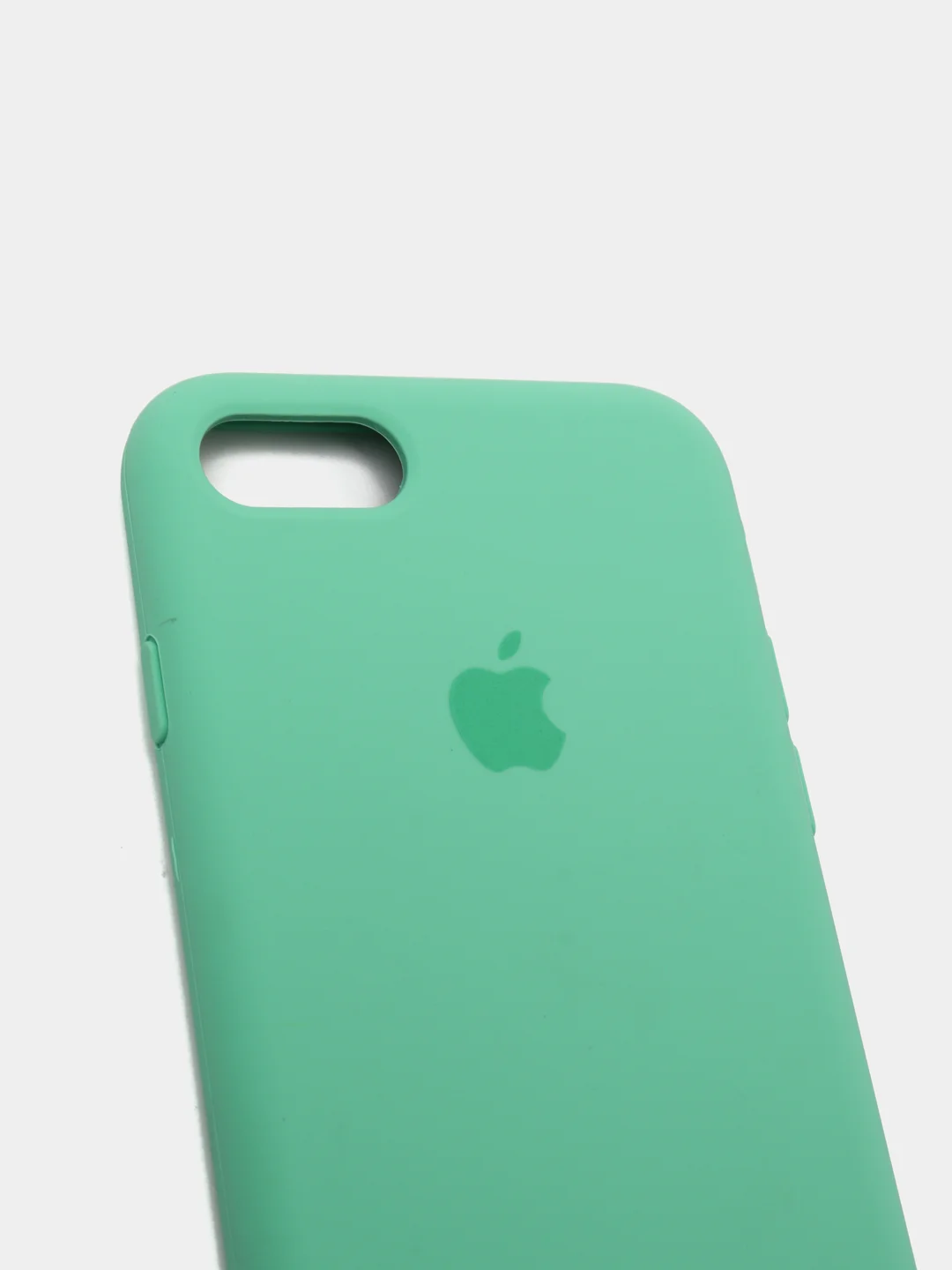 Бирюзовый чехол Silicone Case для iPhone 7, 8, SE2, iPhone Se2 2020, с логотипом